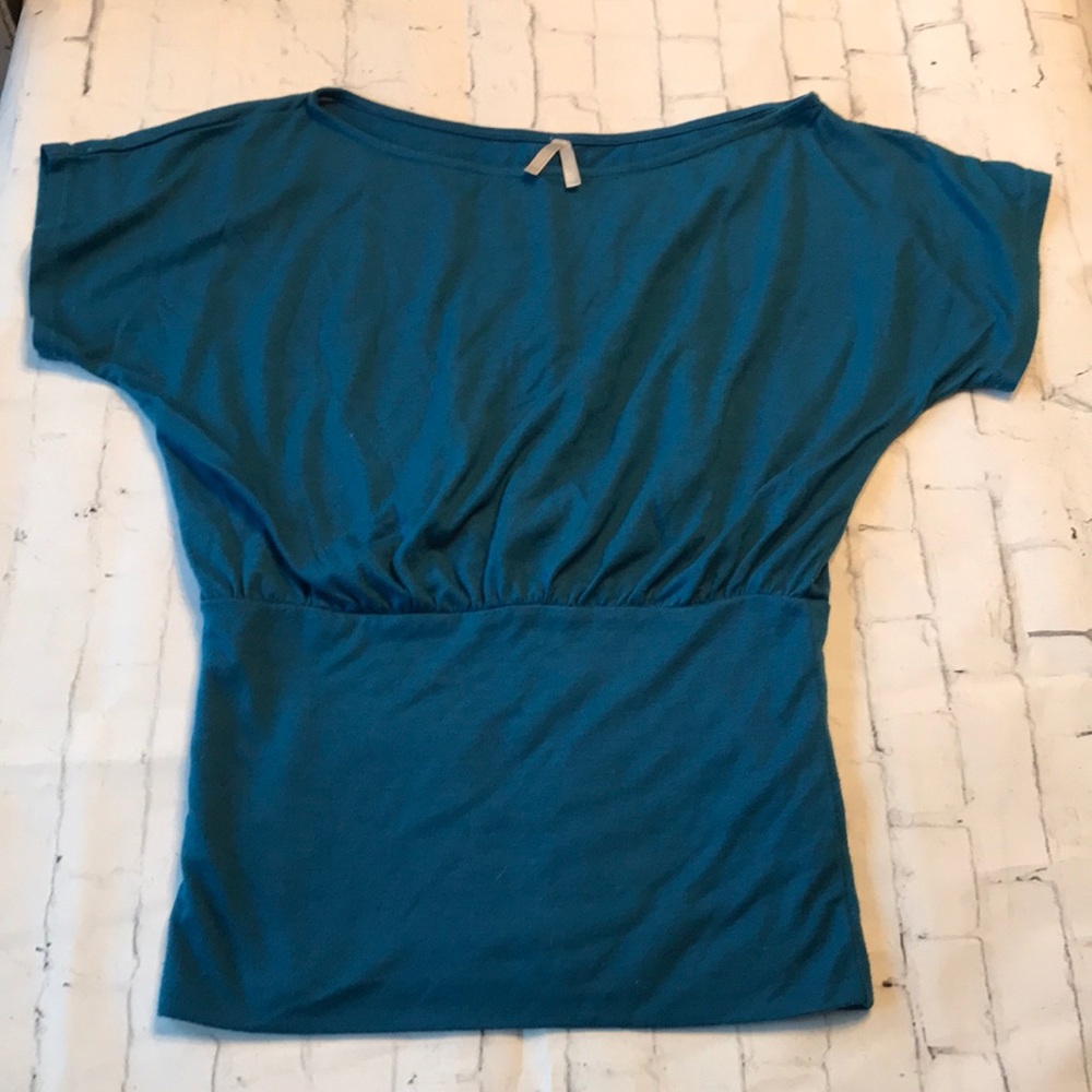 Max Rave blue shirt small short sleeve juniors